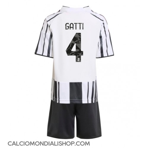 Maglie da calcio Juventus Federico Gatti #4 Prima Maglia Bambino 2025-26 Manica Corta (+ Pantaloni corti)